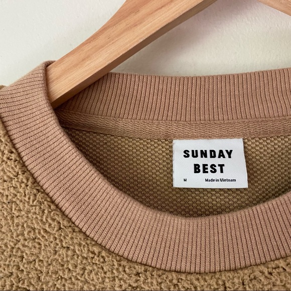 CLOSET CLOSING TODAY • LAST CHANCE✨aritzia sunday best lupa sweater in tan - Picture 2 of 9